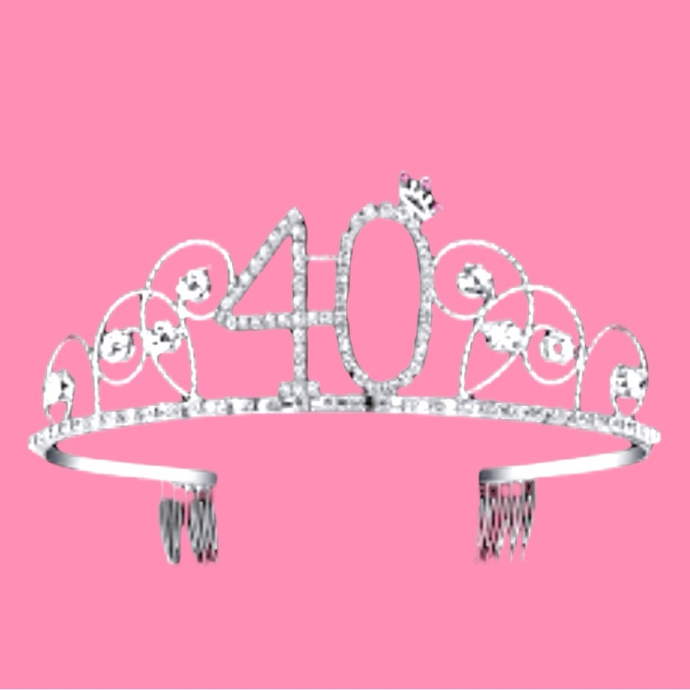 Silver 40th Birthday Tiara